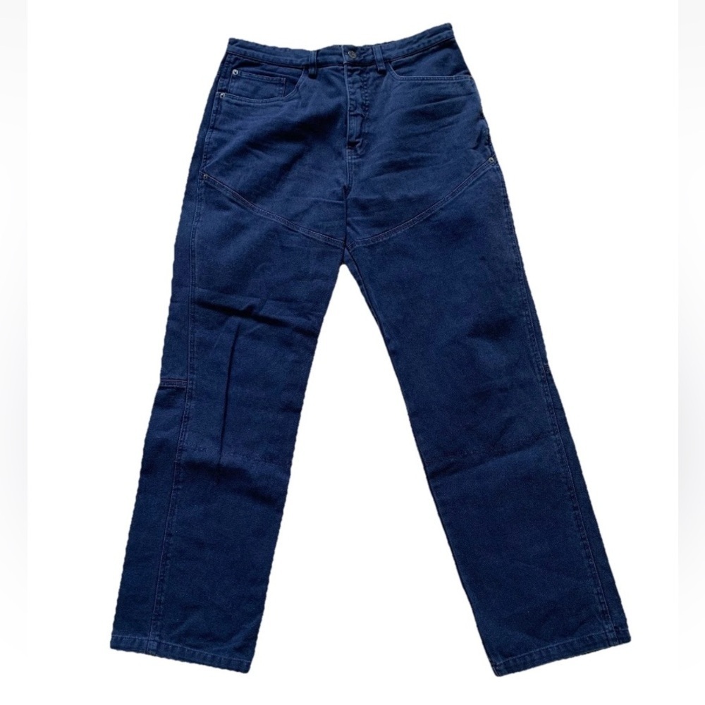 Vintage Sundance Catalog Men’s Blue Work Pants Chino Canvas 34x31 Short Western